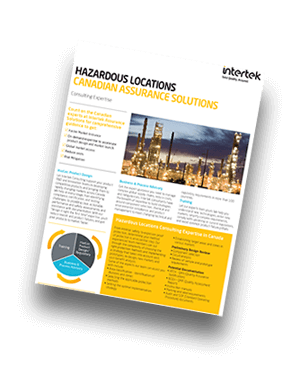 Hazardous Locations Canadian Assurance Solutions | Fact Sheet